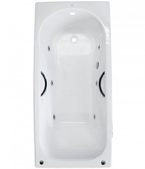 Ванна Roca Malibu 160x75 (с ручками) с гидромассажем