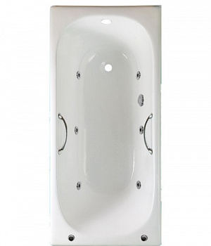 Ванна Timo Standard 3V 150x70 (с ручками) с гидромассажем