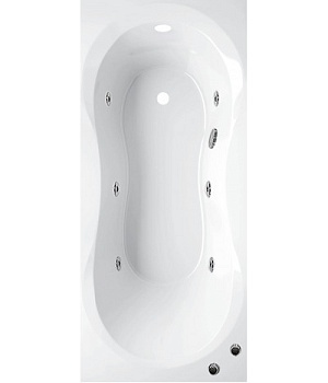 Ванна Alpen Mars 170x75 с гидромассажем