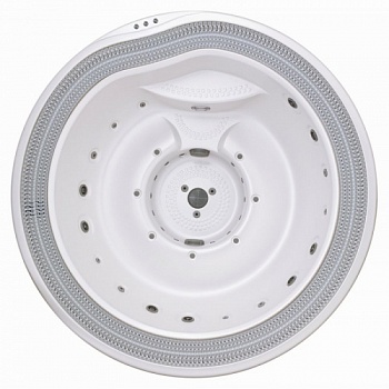 Переливной круглый спа бассейн USSPA Polo