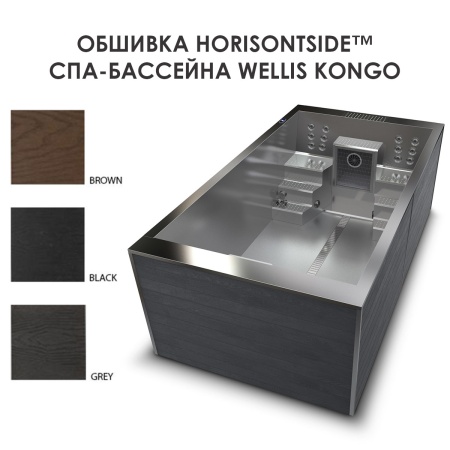 Плавательный спа бассейн из нержавеющей стали Wellis Kongo